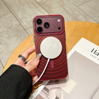Coque de téléphone magnétique à dégradé de couleurs effet vagues ondulées pour iPhone 18 17 Pro Max – Étui de protection tendance