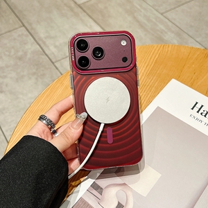 Coque de téléphone magnétique à dégradé de couleurs effet vagues ondulées pour <span class=keywords><strong>iPhone</strong></span> 18 17 Pro Max – Étui de protection tendance - Product Image 3