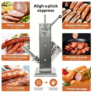 Machine à farcir les saucisses en acier inoxydable de qualité industrielle pour la fabrication de saucisses en restaurant - Product Image 6