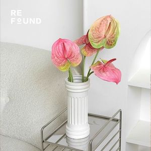 ดอกอันธูเรียมประดิษฐ์ พิมพ์ 3 มิติ คุณภาพสูง วัสดุพลาสติก PVC/PU สำหรับตกแต่งงานแต่งงาน ตกแต่งบ้าน อุปกรณ์ประกอบฉากถ่ายภาพ ขายส่ง - Product Image 4