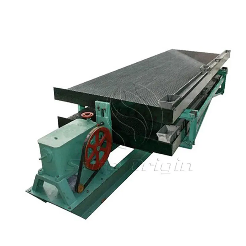 Small Scale Gold Mining Equipment Mineral Rock Tin Ore Gravity Separator Machine Vibration Gold Zinc Water Shaking Shaker Table