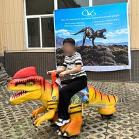 Équipement de parc d'attractions : Manège dinosaure, Trottinette électrique torsadée, Équipement animatronique de dessin animé personnalisé pour enfants