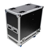 BRAVO Boîte de haut-parleur bidirectionnelle personnalisée Flight Case avec roues