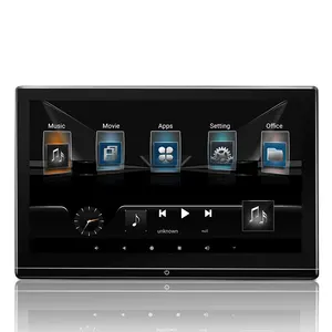 Monitor de TV para coche con auriculares, monitor de auriculares para coche, para una experiencia de entretenimiento mejorada, monitor de reposacabezas de coche de 15,6 pulgadas, Android