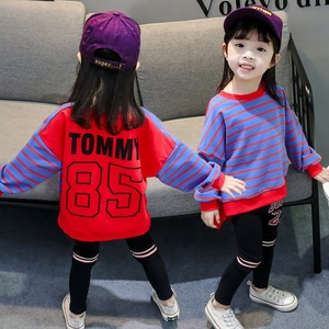 2020 girls spring clothing sets new style baby hi-low top and icing leggings children clothes kids wear fashion toddler outfits - Product Image 2