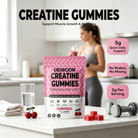 Complément alimentaire en gommes sans sucre, végétalien, pré-entraînement, 5 g de créatine monohydrate, pour femmes, en sachets, nutrition sportive, gommes