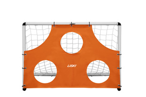 Hoja de PVC LISKI "SHOT 1" para GYM 50 MAXI mini portería-con bandas elásticas (tamaño 1,6x1,1 m) naranja - Product Image 2