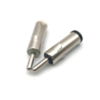 Connecteur Adaptateur de Câble d'Antenne de Voiture Mâle en Laiton Noir et Blanc, Matériau DIN 41585