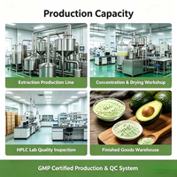 Voedingsmiddelkwaliteit wateroplosbaar gesproeid gedroogd avocado-extractpoeder 10:1 extract natuurlijke fruitsmaak grondstof drank bakkerij