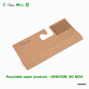 FSC-colgador <span class=keywords><strong>de</strong></span> tela <span class=keywords><strong>de</strong></span> cartón kraft personalizado, fábrica china, muestra <span class=keywords><strong>de</strong></span> tela, hecho en china - Product Image 1