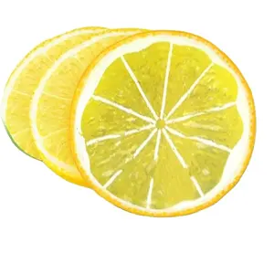 Искусственный ломтик лимона, ледяной ломтик лайма, искусственные фрукты, реалистичная модель для домашней вечеринки, декоративный ломтик