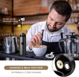 Batidor eléctrico profesional de mano <span class=keywords><strong>para</strong></span> mezclar leche, café, matcha, cacao y preparar bebidas estilo cafetería en casa. - Product Image 3