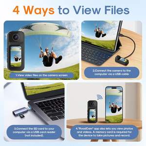 Mini Cámara Corporal con Pantalla Táctil LCD de 1.47 Pulgadas, Sensor CMOS 2.7K, Cámara de Acción con Audio y Video, Tamaño de Pulgar, POV, Manos Libres - Product Image 3