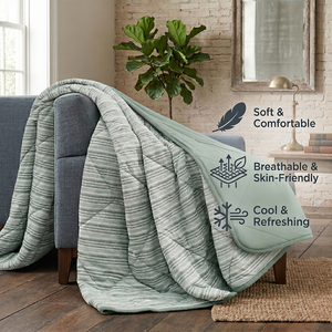 Manta Refrigerante <span class=keywords><strong>de</strong></span> Doble Cara, Ligera, Transpirable y Suave, para <span class=keywords><strong>Dormir</strong></span> en Cama, Sofá o Sala <span class=keywords><strong>de</strong></span> Estar - Product Image 3