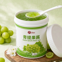 Groene Druiven Muscat Jam Puree Zadenloos Fruit voor Jasmijnthee Koud Gebrouwen Fruitkoffie Groothandel Bulk OEM Halal