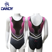 Justaucorps à paillettes de haute qualité personnalisé Dandy pour filles, vêtements de danse d'entraînement en gros pour la gymnastique