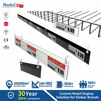 Hookei Pop Clip: Soporte de Precio con Clip, Tira de PVC Articulada, Pinza Suave, Cesta de Alambre, Tira de Datos, Clip Adhesivo para Precios, Soporte de Señalización