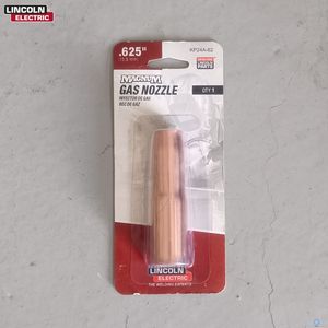 Boquilla de gas Lincoln Electric Magnum de 0.625 pulgadas (15.9 mm) chapada en cobre para soldadura MIG - Product Image 1