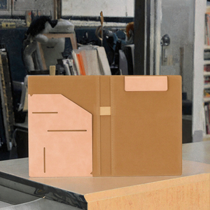 Wenshun <span class=keywords><strong>2025</strong></span> thiết kế mới A4 PU da thư mục tập tin với Magnetic Binder Clip biểu tượng tùy chỉnh - Product Image 3