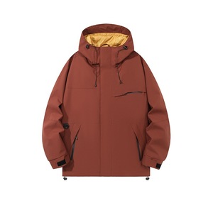 Windproof Waterproof Lightweight Outdoor Work Jacket With Inner Liner Unisex Winter Solid Color Contrast KV-611D - Product Image 3