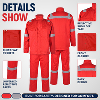 Vêtements de travail ignifuges en gros, vêtements de sécurité haute visibilité, veste de protection d'hiver ignifuge