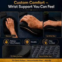 Support de poignet pour souris, fabricant BSCI, coussin en gel de silicone, mousse à mémoire de forme, ensemble de repose-poignets pour clavier et souris