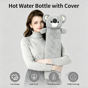 Bouteille d'eau chaude longue de haute qualité en gros avec housse en <span class=keywords><strong>peluche</strong></span> Koala, sac d'eau chaude en <span class=keywords><strong>peluche</strong></span> - Product Image 4