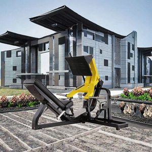 Máquina de prensa de piernas comercial con placa de acero y ángulo de 45 grados, con características de seguridad y capacidad de 180 kg - Product Image 3