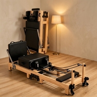 Machine de Pilates Reformer en bois professionnelle et compacte pour la maison et le studio, équipement de fitness, fabrication OEM