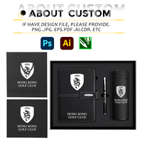 Coffret cadeau carnet A5, carnet de notes pour réunions professionnelles, logo personnalisé, couverture en cuir PU premium, avec stylo et tasse isotherme