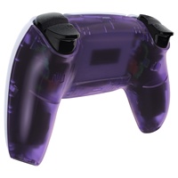 Coque arrière de remplacement eXtremeRate Clear Purple DIY pour contrôleur PS5