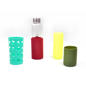Tùy chỉnh thiết kế in ấn BPA free đầy màu sắc chai bao gồm chống trượt bảo vệ Silicone chai nước khởi động đàn hồi tay áo - Product Image 6