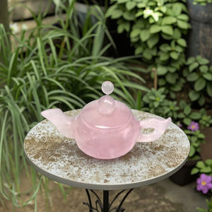 Théière miniature en agate Crystalhola, artisanat populaire, diverses couleurs, gravée, pour cadeau et décoration intérieure - Product Image 2