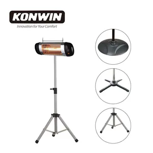 KONWIN INFRAROUGE CHAUFFE-TERRASSE ÉLECTRIQUE CHAUFFE-TERRASSE AVEC BASE en CROIX PHX/PHX-R