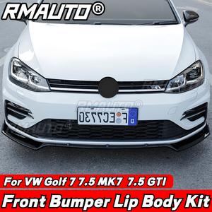 RMAUTO Carbon Fiber <b>Car</b> Front Bumper Splitter Lip <b>Diffuser</b> Spoiler Deflector Guard Cover for VW Golf 7 MK7 MK7.5 GTI 2014-2020 - Product Image 1