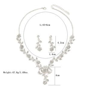 Ensemble collier et boucles d'oreilles en diamant goutte d'eau NEO Bridal, bijoux fins pour robes de soirée pour femmes, accessoire cadeau, 2 pièces - Product Image 6