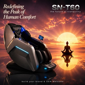 SN-T60 Shiatsu 4D Chair Zero Gravity Airbags Heated Foot Roller Calf Track Chair - Product Image 1