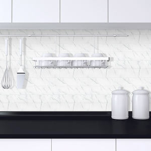 Décoration <span class=keywords><strong>de</strong></span> maison moderne Panneaux muraux en <span class=keywords><strong>PVC</strong></span> imperméables à motif marbre 3D pour la cuisine et la <span class=keywords><strong>salle</strong></span> <span class=keywords><strong>de</strong></span> <span class=keywords><strong>bain</strong></span> Mise à jour Carreaux muraux autocollants - Product Image 4