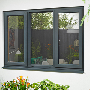 अच्छी गुणवत्ता वाला सरल डिज़ाइन ब्लैक एल्युमीनियम विंडोज़ फ़्रेम डबल ग्लेज्ड एल्युमीनियम स्लाइडिंग विंडो ख़िड़की - Product Image 3
