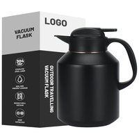 YATAI 2L Gourde isotherme classique en acier inoxydable 304, avec couvercle pour paille, personnalisable, facile à transporter, pour café