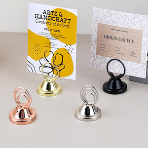 Présentoir de journaux publicitaires de comptoir en forme de T, extensible, avec support en acier inoxydable - Product Image 1