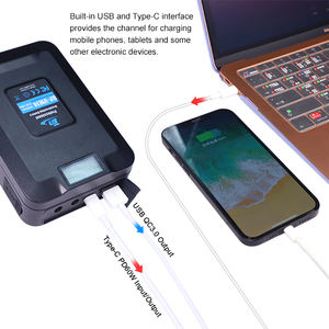 74Wh Mini batterie PD à montage en V pour caméscope Sony <span class=keywords><strong>4K</strong></span> Broadcast Cinema Camera Video Light Batterie de stockage pour ordinateur portable - Product Image 3