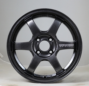 Jantes en alliage Flow Forming 15x6.5J 4x100 Gunmetal <span class=keywords><strong>6</strong></span> branches pour Honda Civic EG EK Silvia S13 Tuning Neuves - Product Image 1