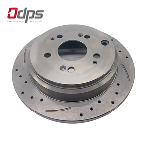 31369-16 Disco de freno ventilado ranurado perforado delantero y trasero Pasajero de fórmula de cerámica de 233mm para automóvil Silencioso Durable y sin polvo - Product Image 3