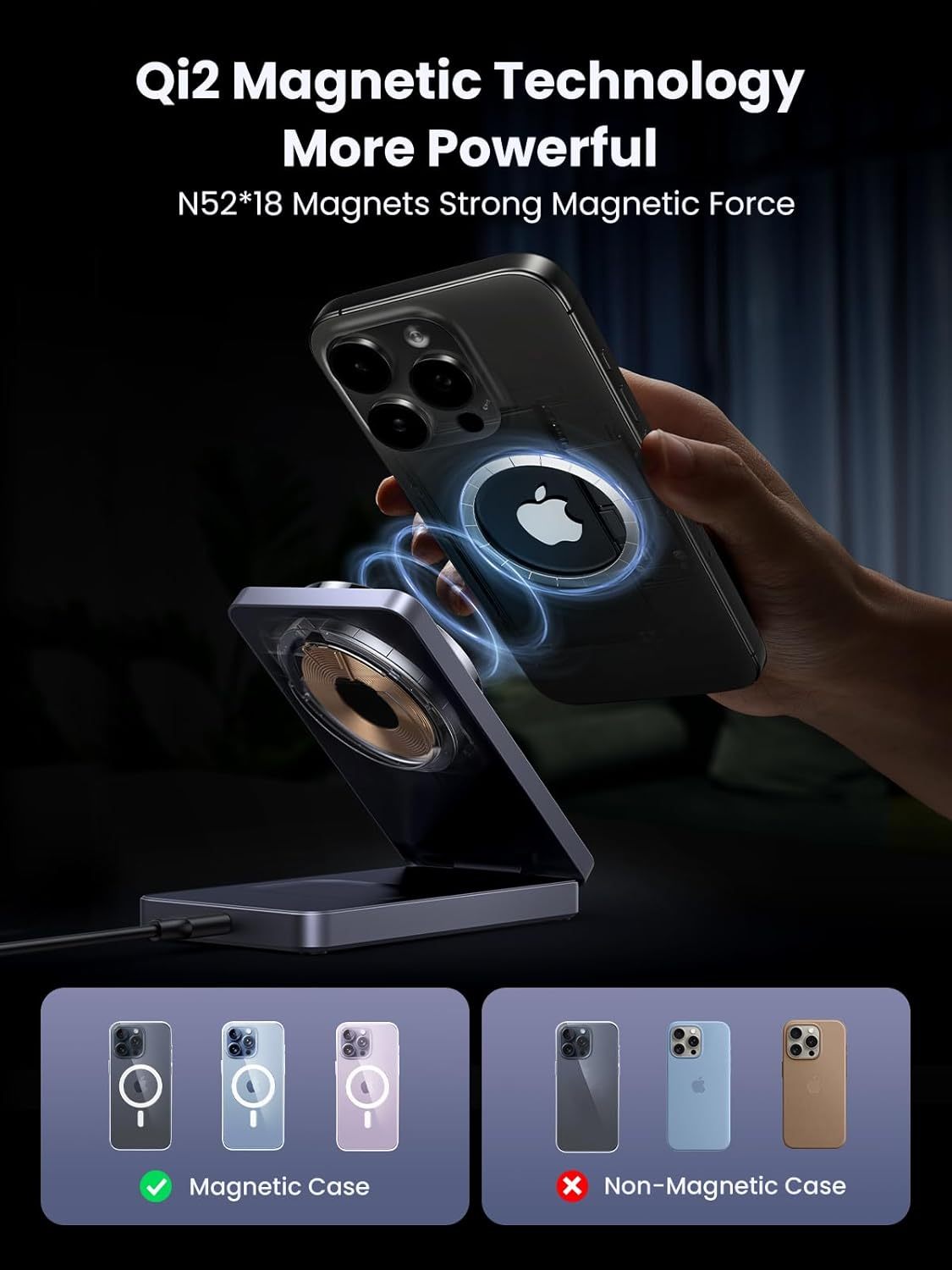Supporto Da Parete Ugreen Per Smartphone E IPhone - Bianco, Universale, Modello 30394