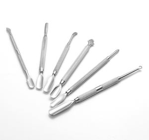 Poussoir à cuticules à double tête en acier inoxydable pour outils de manucure pour l'art des ongles Accessoires antidérapants pour enlever les cuticules des ongles - Product Image 5
