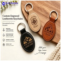 Porte-clés en cuir vierge pour gravure laser, souvenir d'entreprise, porte-clés en cuir personnalisé gravé au laser