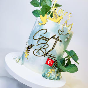 Fournisseur de décorations de gâteaux Fournisseur de décoration de gâteaux sur le thème du festival du baptême des enfants de haute qualité - Product Image 5