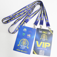 Lanière personnalisée Kofei imprimée par sublimation avec badges de conférence en PVC pour les exposants et les événements