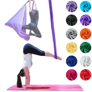 Hamaca de Yoga de seda aérea, estilo antigravedad, alta calidad, 5,5 yardas, novedad